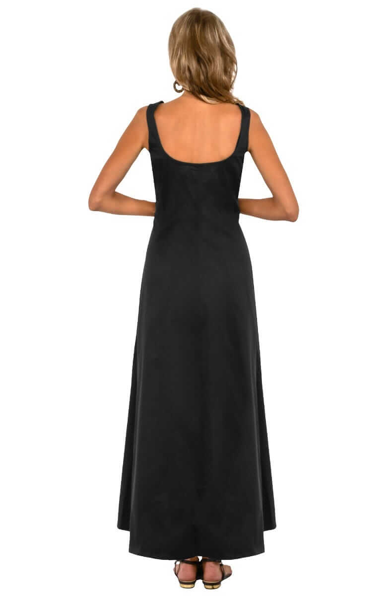 The Fonteyn Dress Long Black