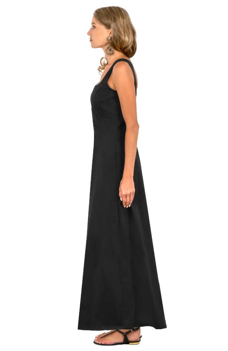 The Fonteyn Dress Long Black