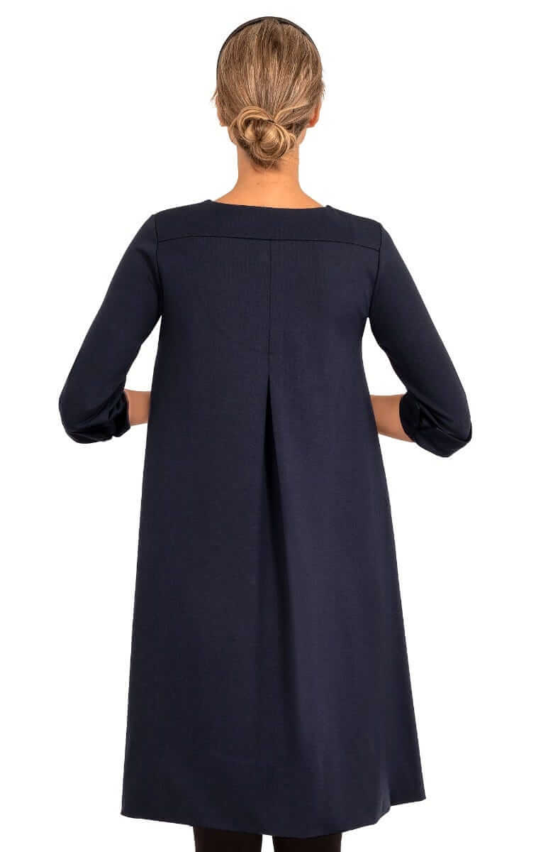 Ponte Ursula Dress - Uptown Girl Navy