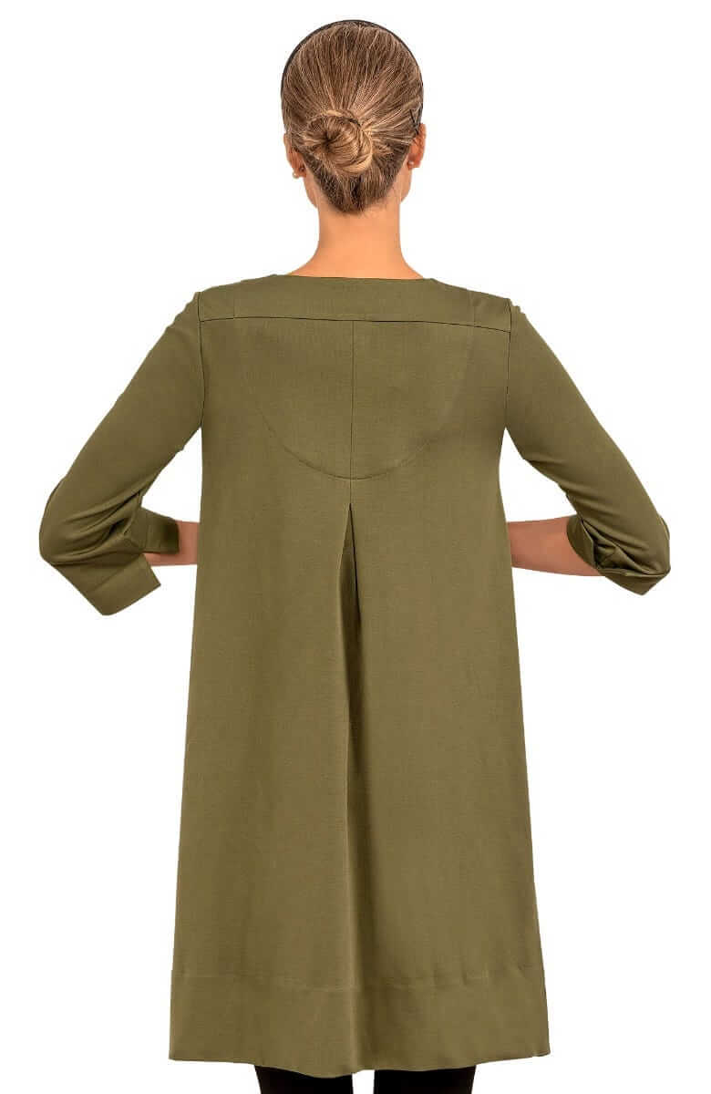 Ponte Ursula Dress - Uptown Girl Olive