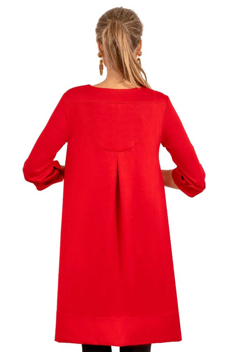 Ponte Ursula Dress - Uptown Girl - Final Sale Red