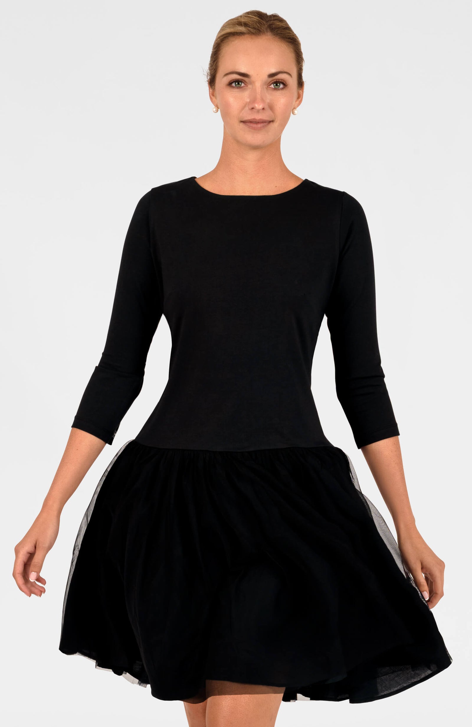 TuTu Tulle 3/4 Sleeve - Short Dress