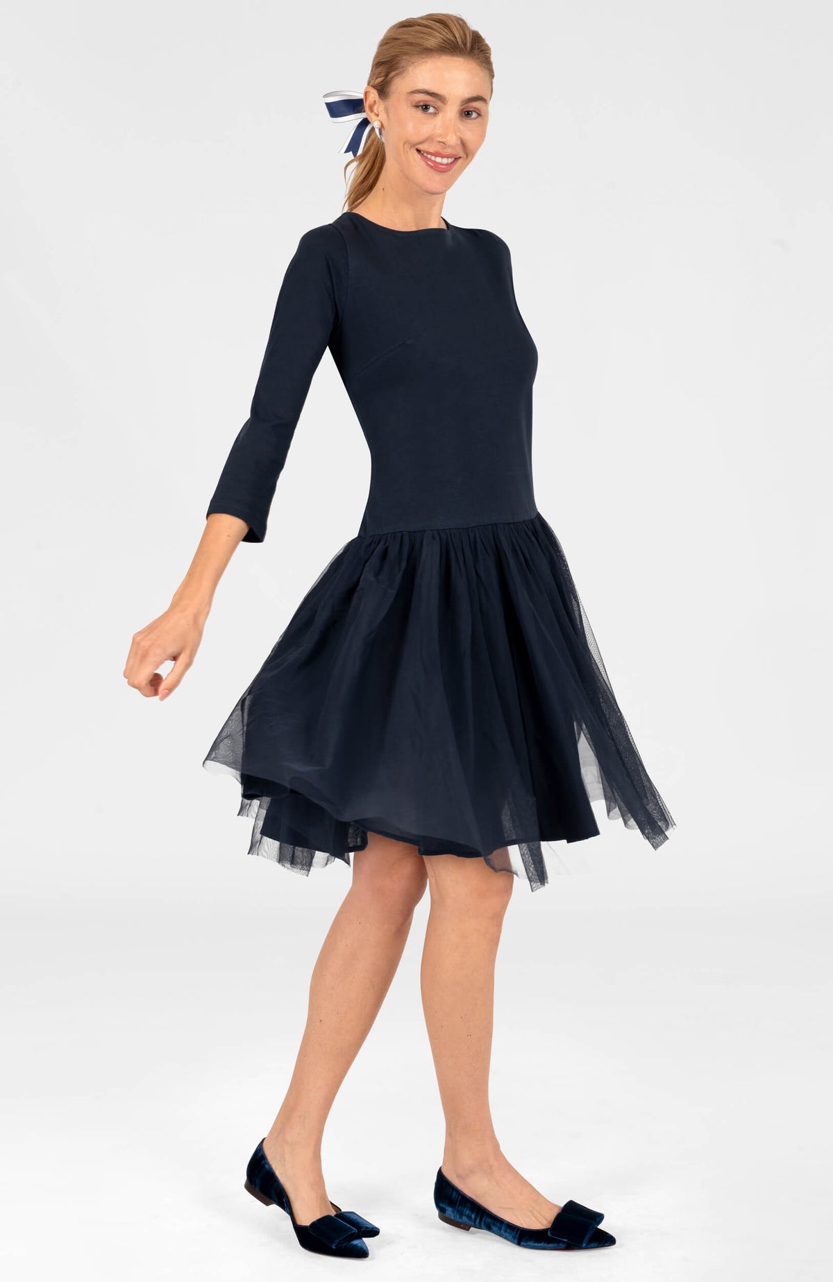 TuTu Tulle 3/4 Sleeve - Short Dress