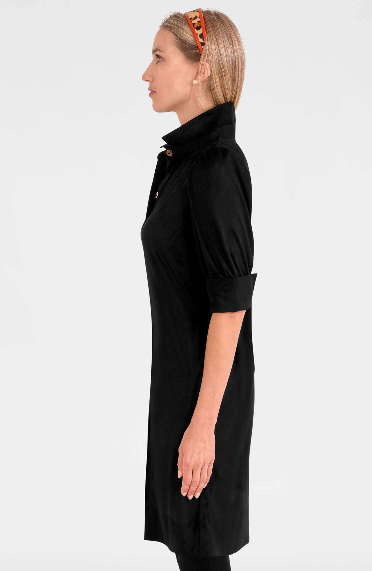 Swagger Dress - Ultra Suede Black