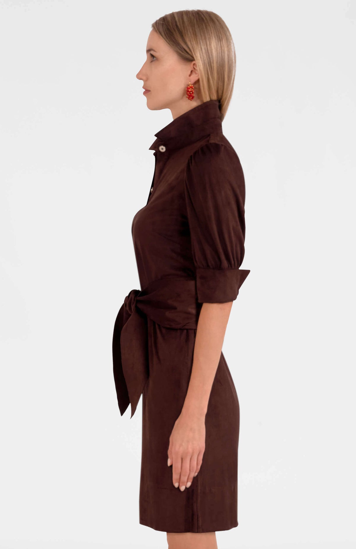 Swagger Dress - Ultra Suede Espresso