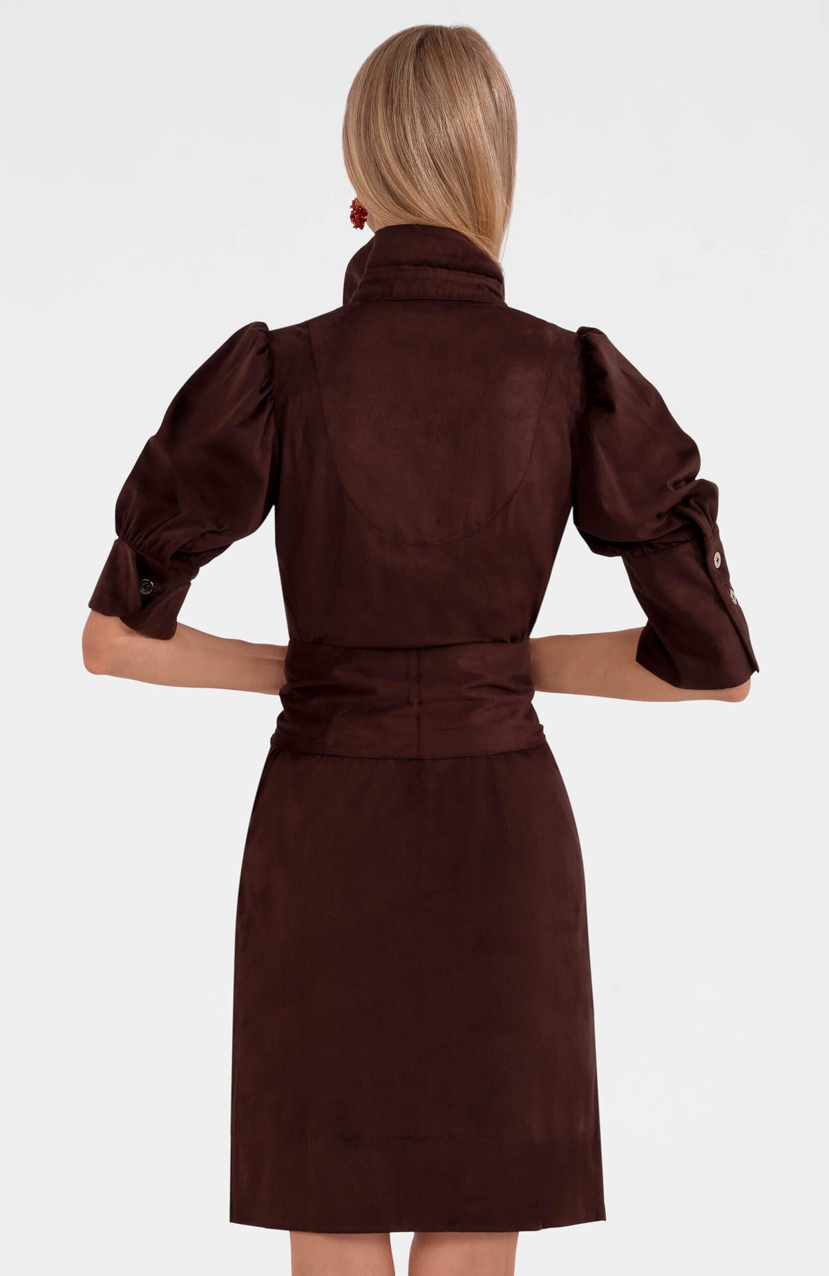 Swagger Dress - Ultra Suede Espresso