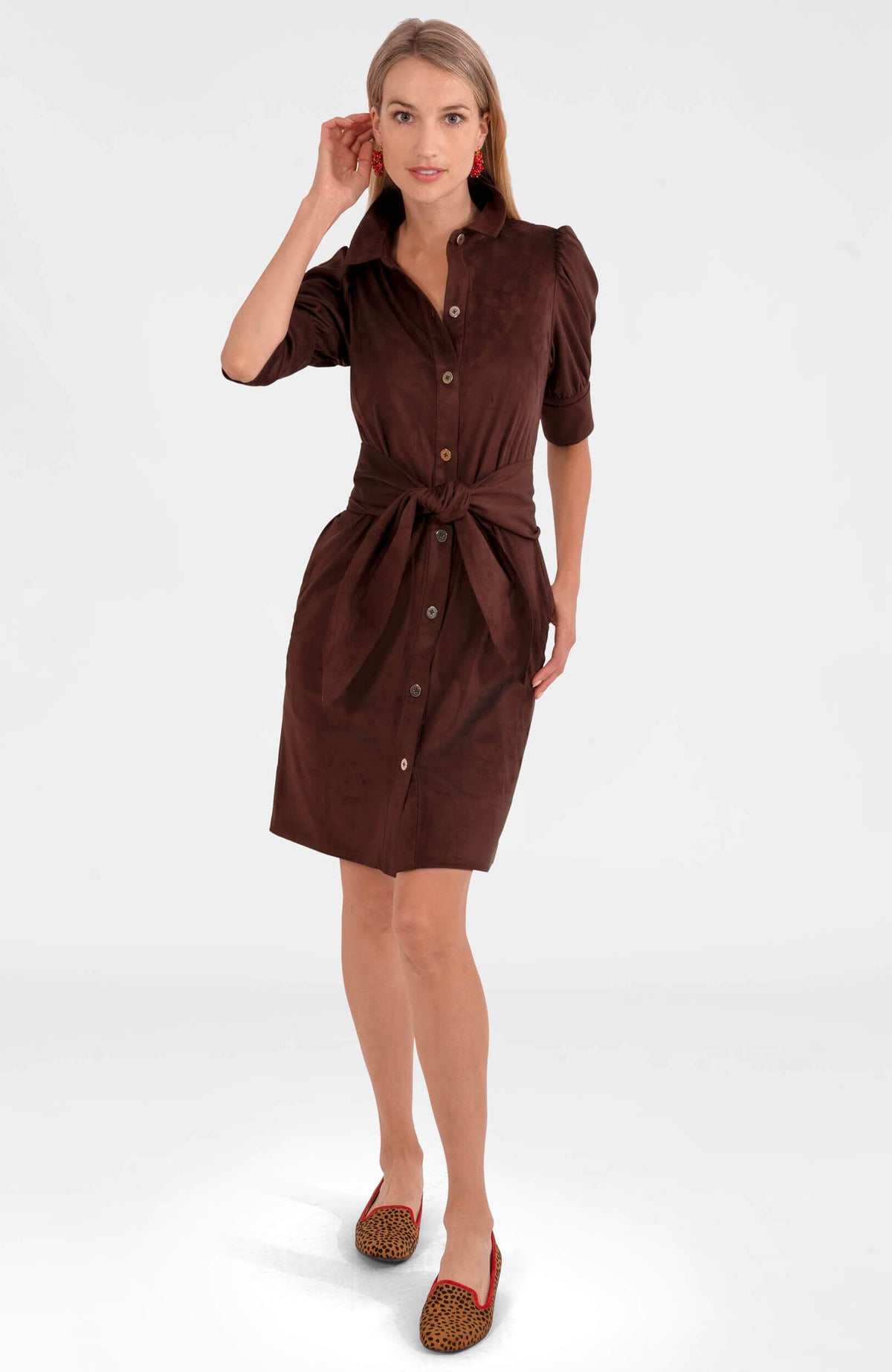 Swagger Dress - Ultra Suede Espresso