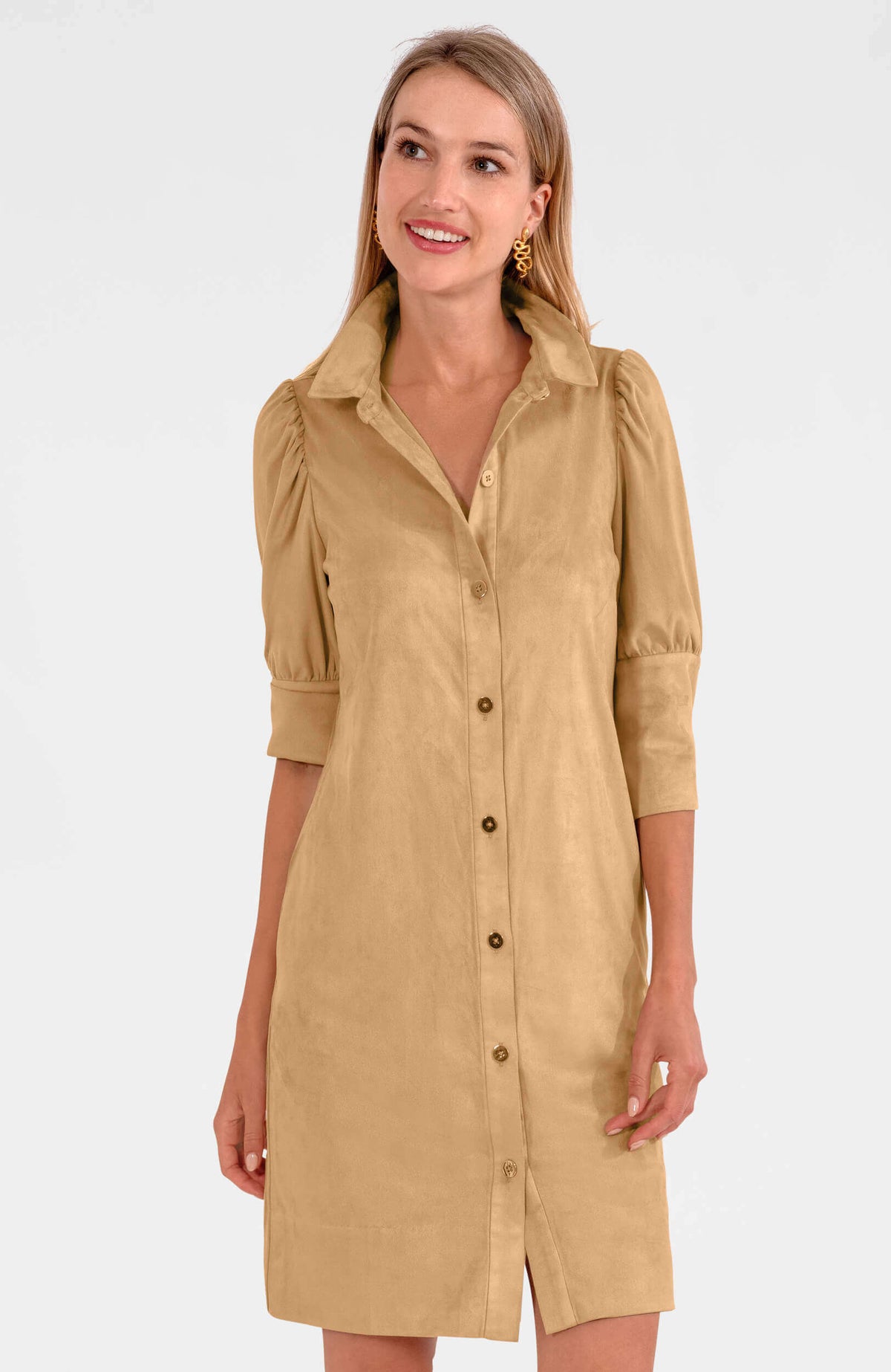 Swagger Dress - Ultra Suede Khaki