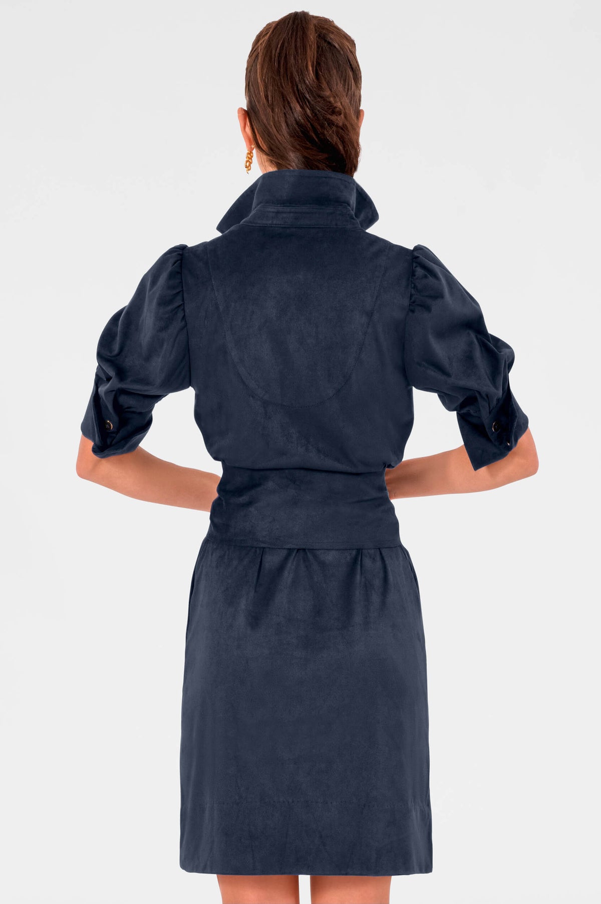 Swagger Dress - Ultra Suede Navy