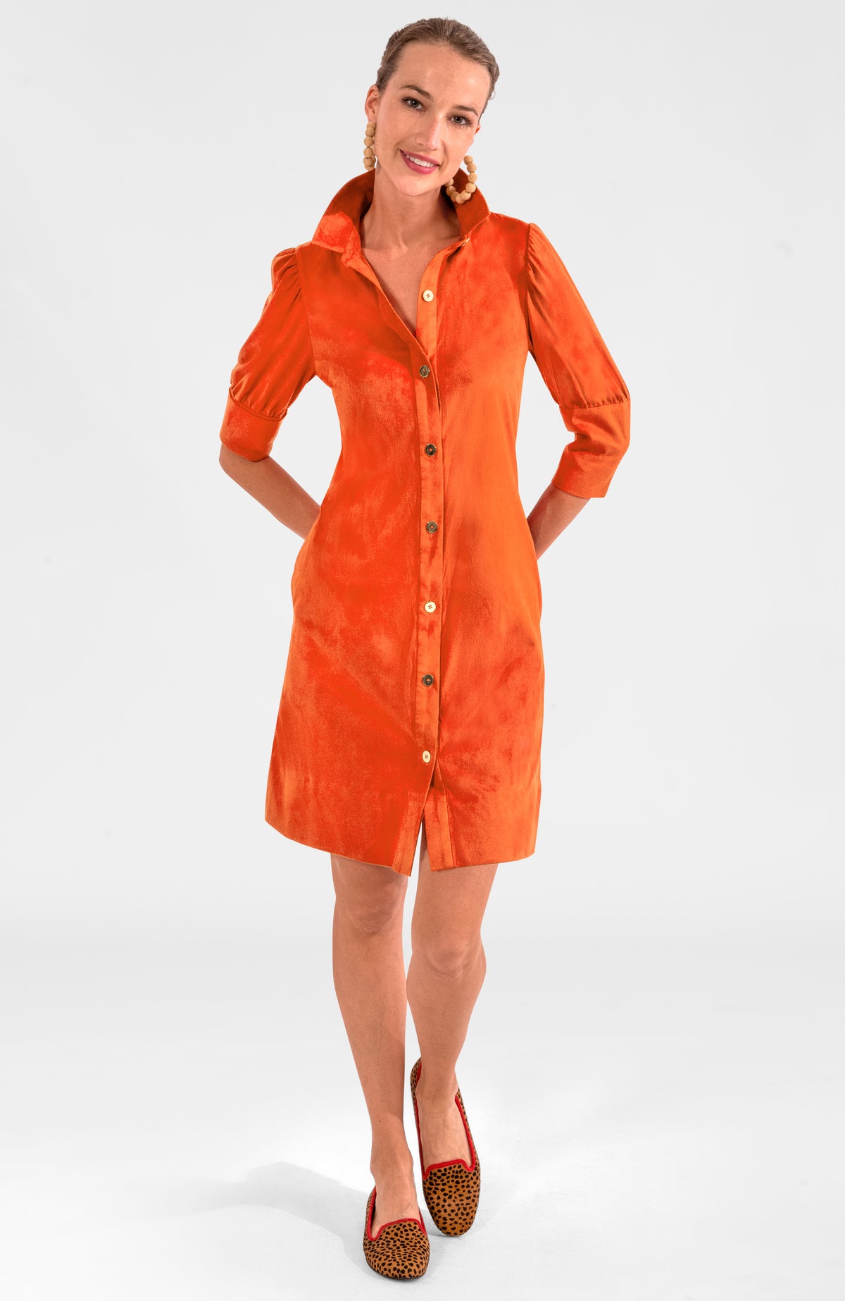 Swagger Dress - Ultra Suede Orange