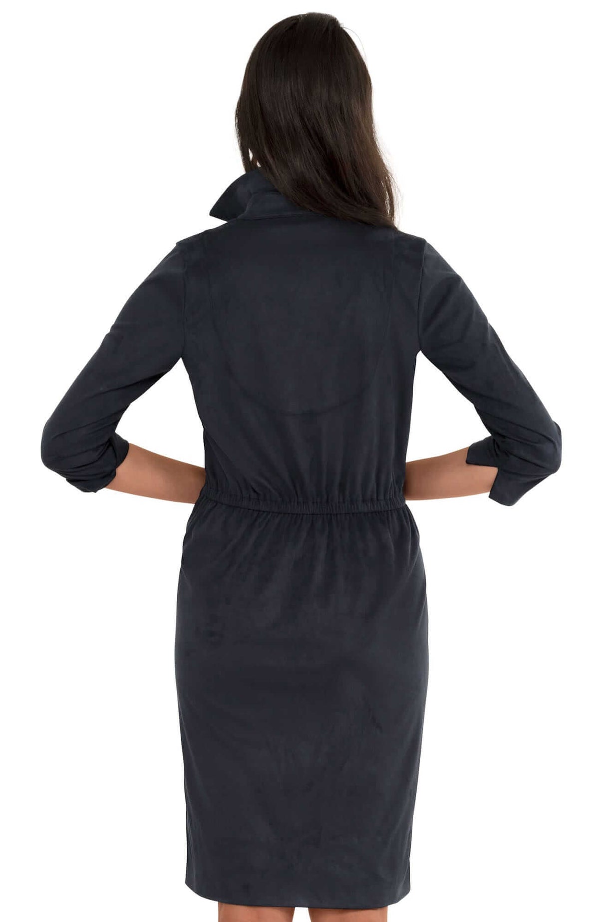 Ultra Suede Twist &amp; Shout Dress - Final Sale Navy