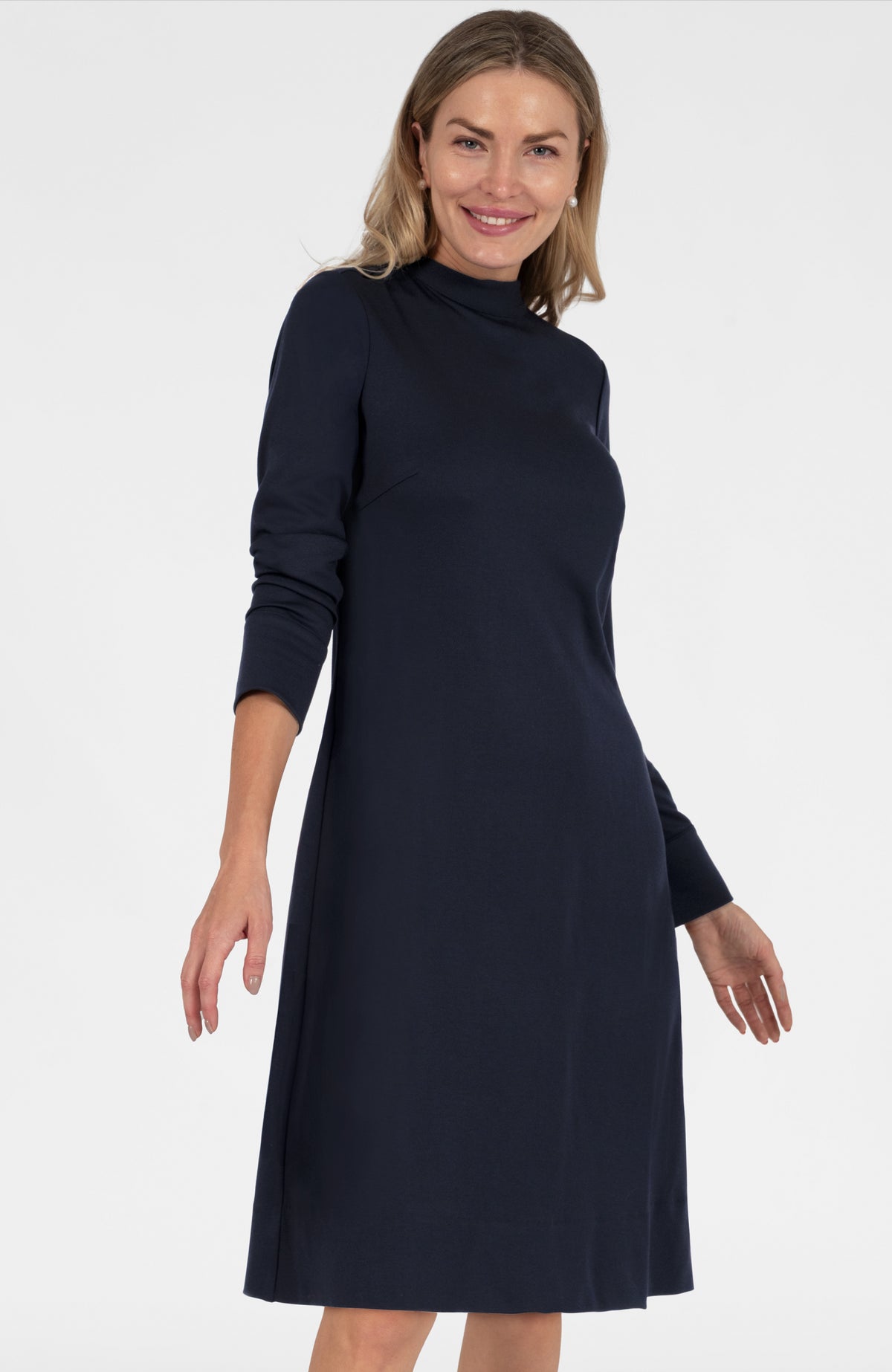 Untie Me Dress - Ponte Navy