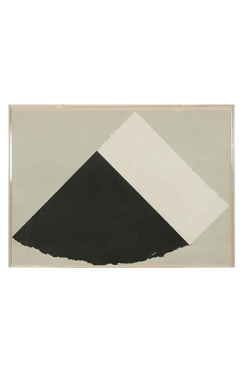 Dark Gray and White,1977-1979 Ellsworth Kelly (American 1923-2015)