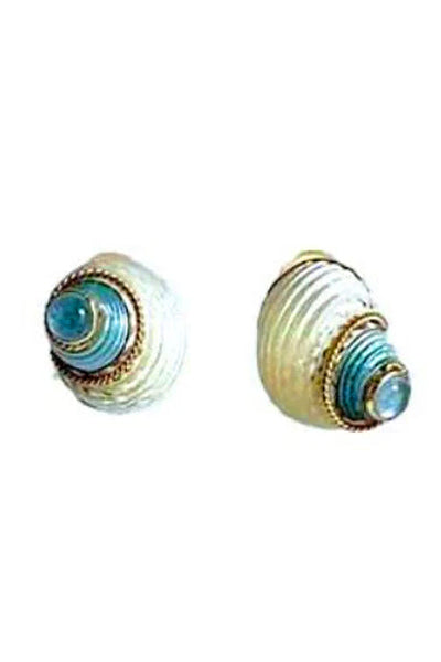 Maz 14K Gold Ear Clips Accented With Tourmalines