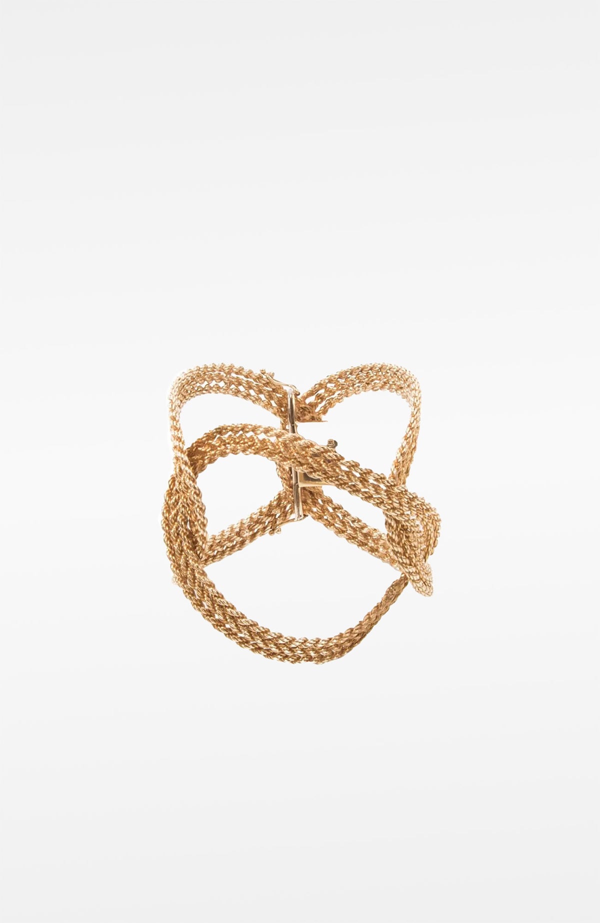 14k Gold Suggo Italian Cuff Bracelet