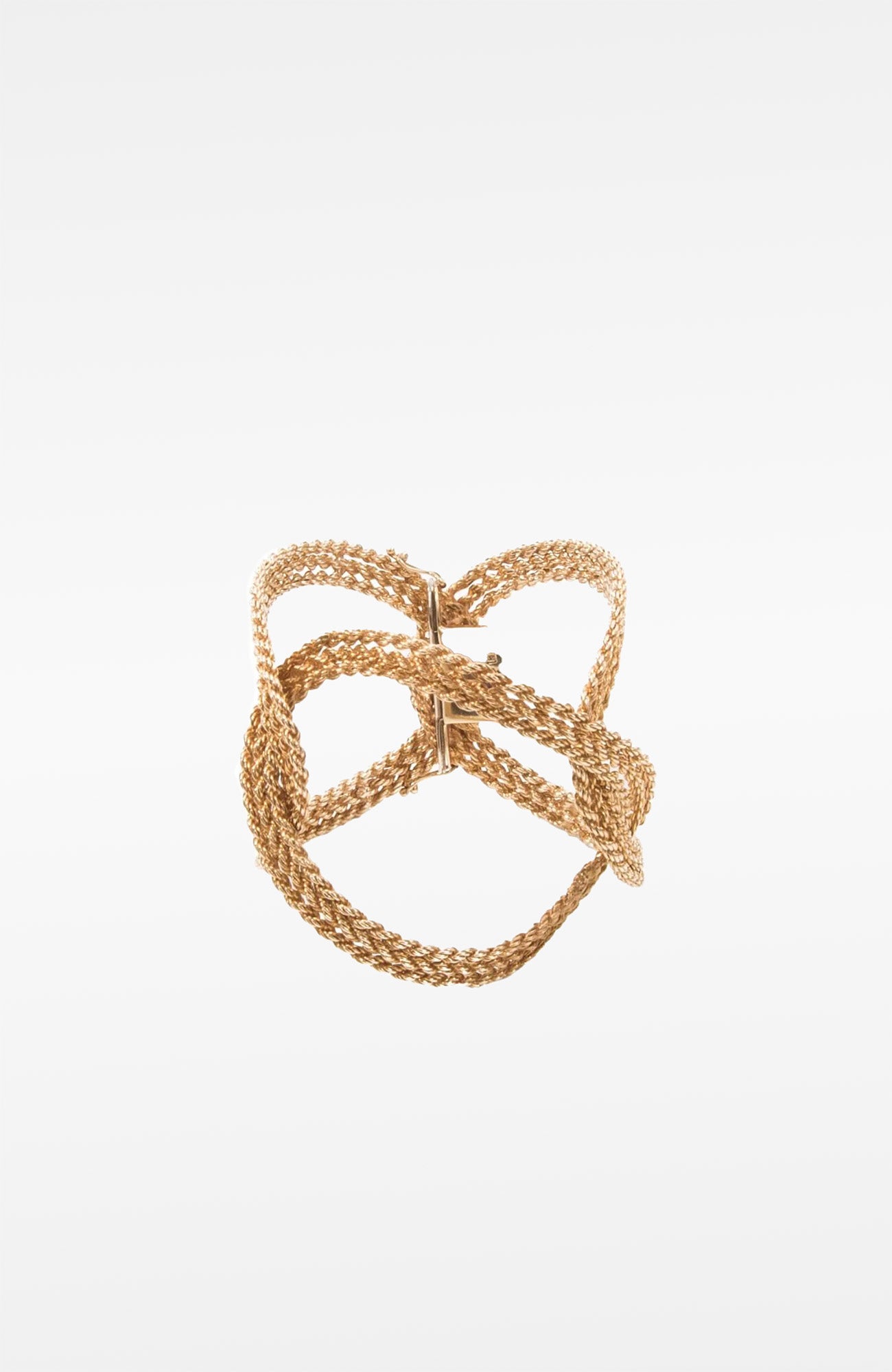 14k Gold Suggo Italian Cuff Bracelet