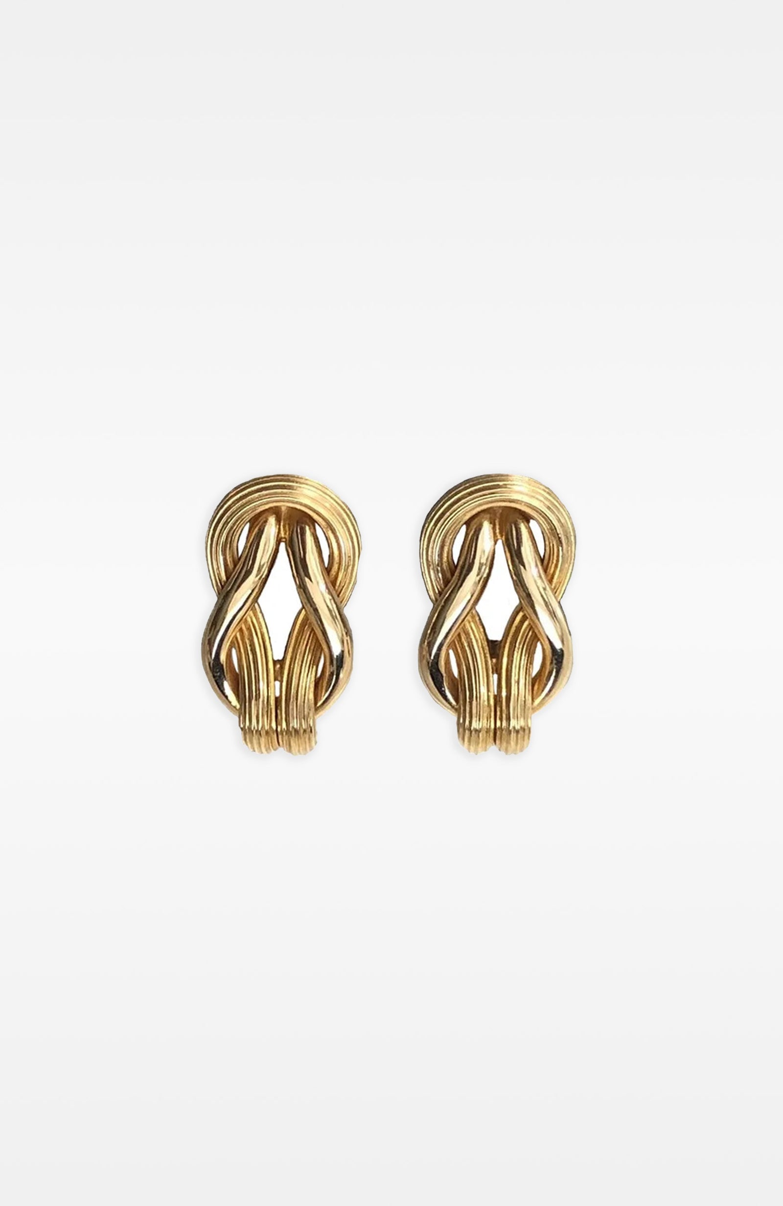 Pair of Ilias Lalaounis 18k Yellow Gold Twisted Rope