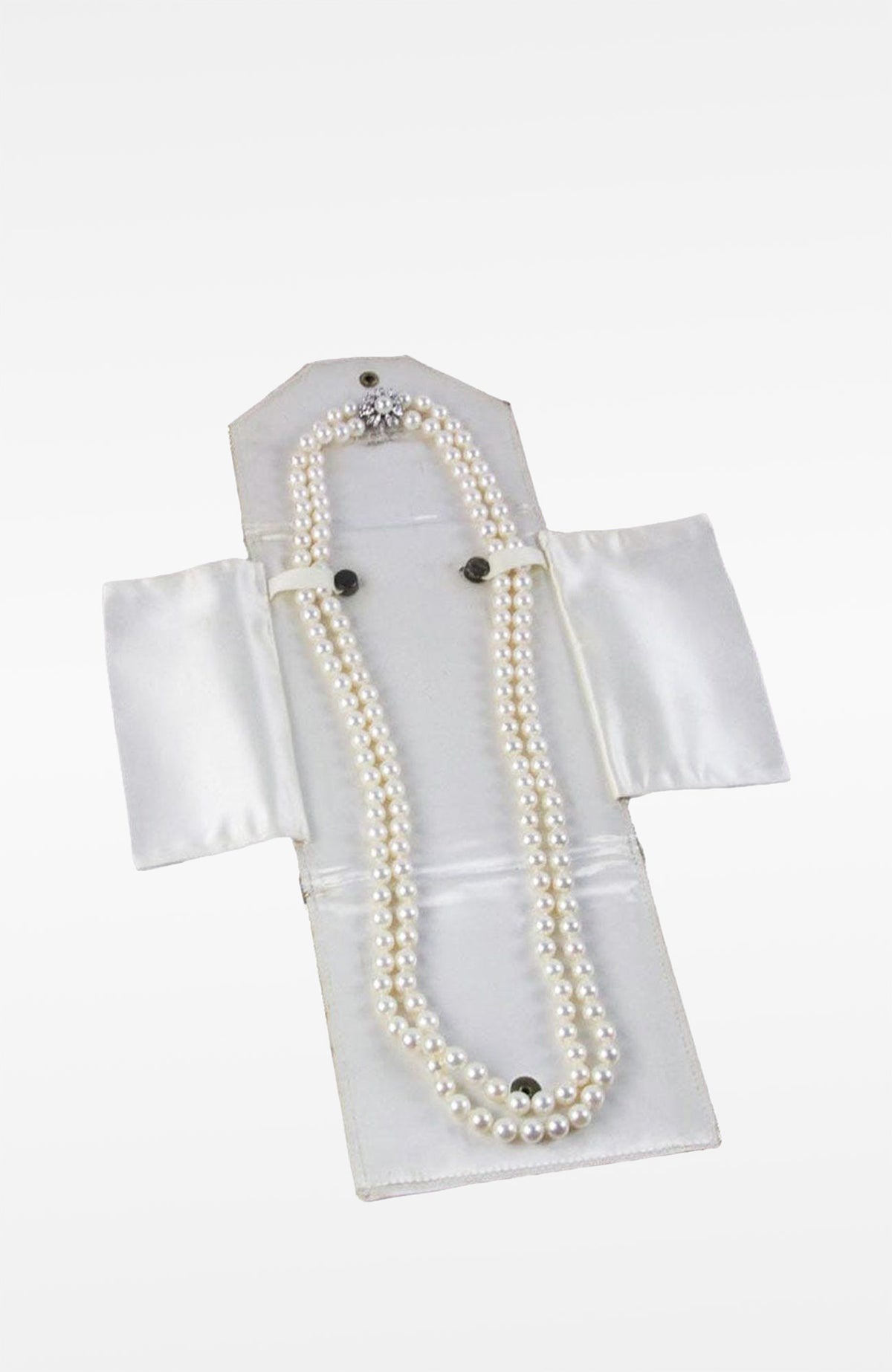 Cultured Pearl Necklace/Diamond Clasp