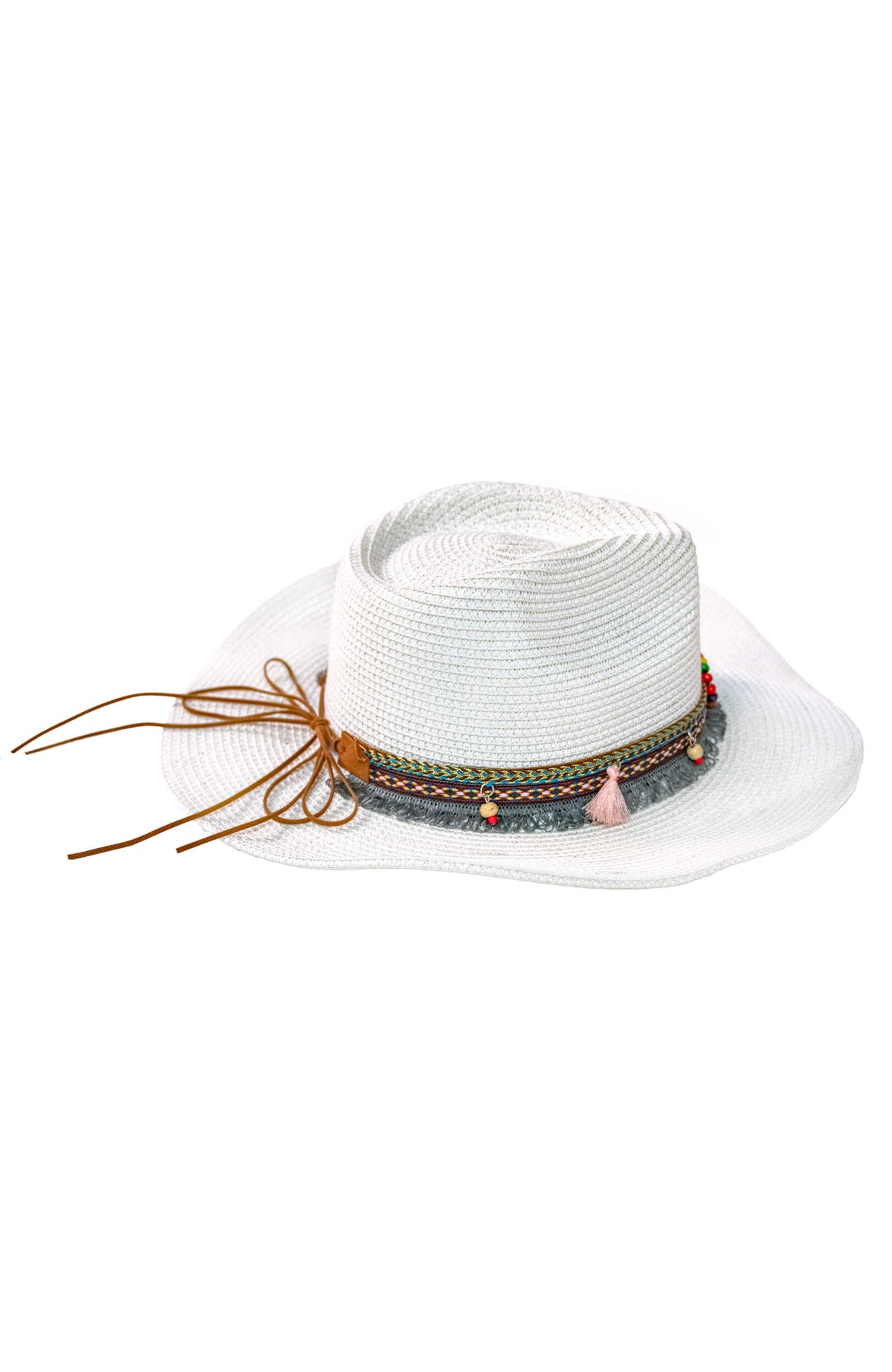 Mermaid Cowboy Hat - Band White One Size