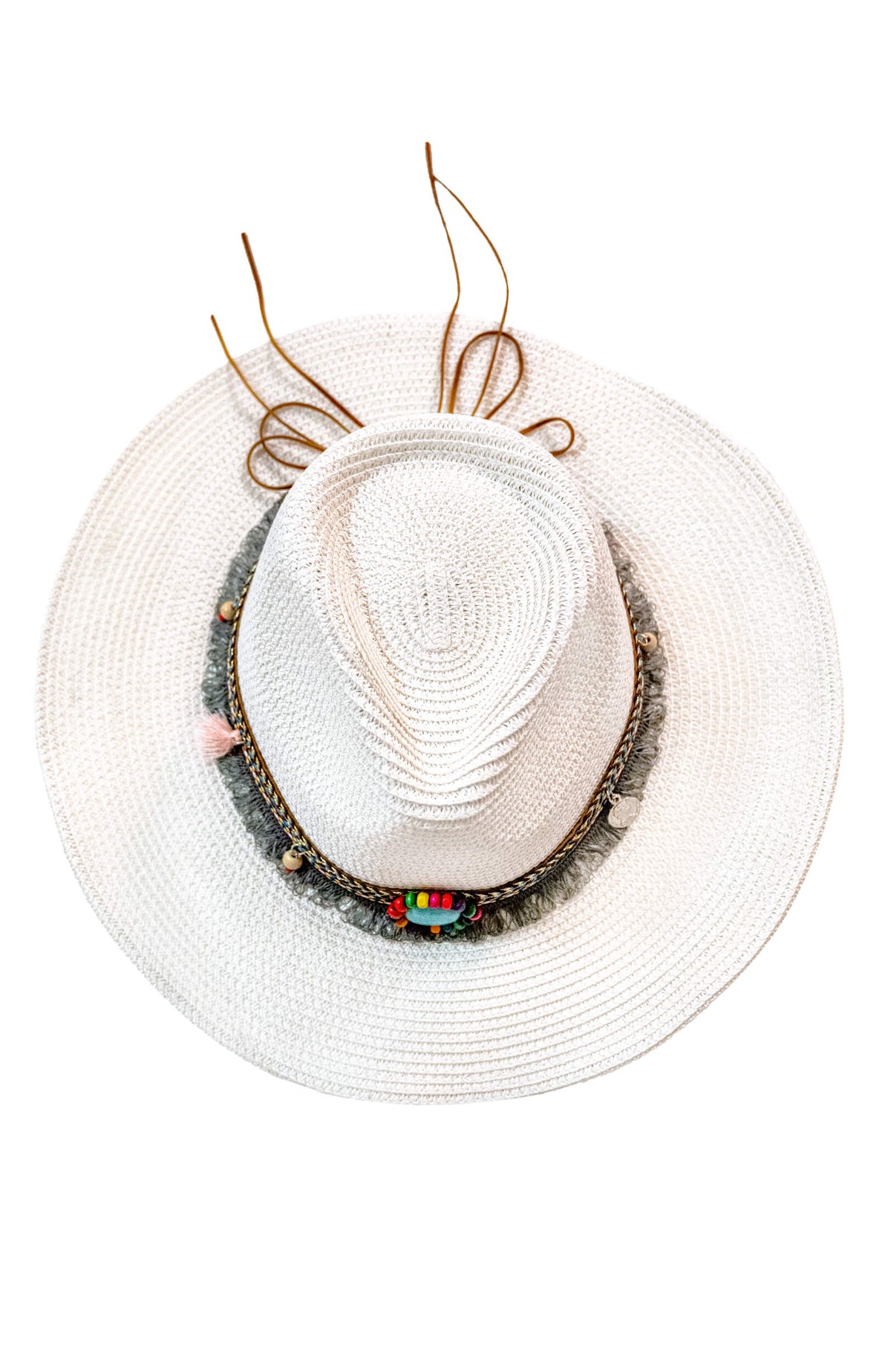 Mermaid Cowboy Hat - Band White One Size