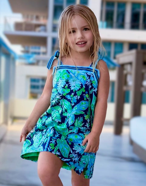 Girls Dress Tie - Vintage Vines