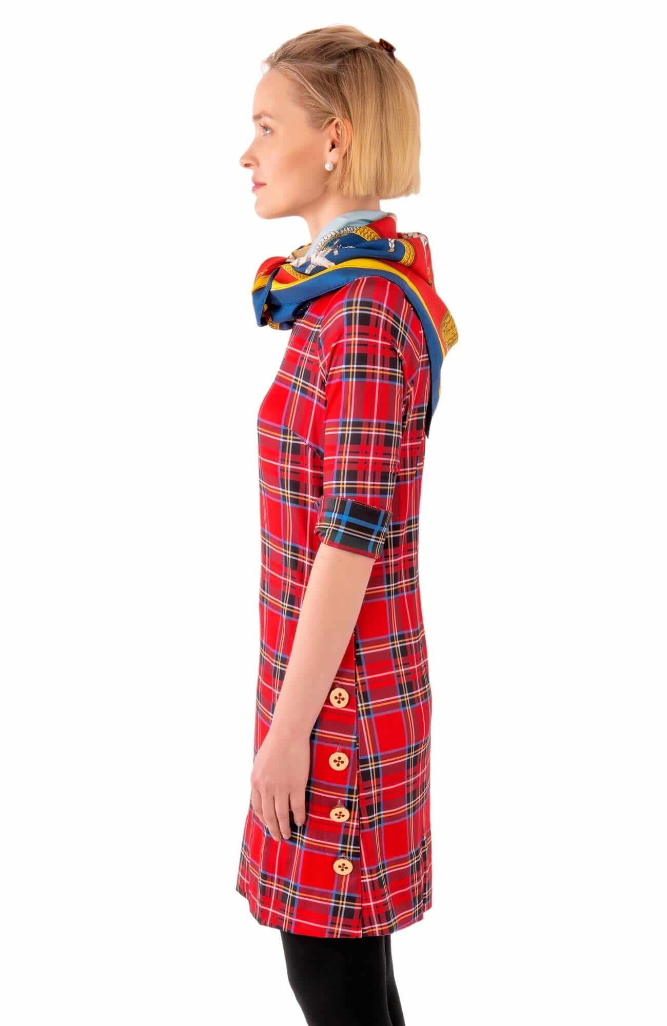 Button Up Buttercup Swing - Duke Of York - Final Sale Red