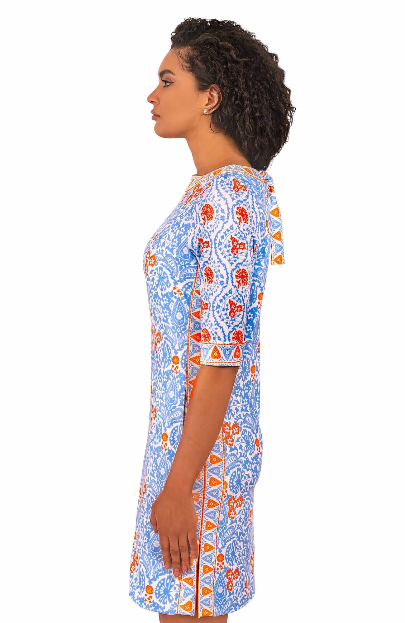 Jersey Bateau Breeze - East India - Final Sale Periwink Orange