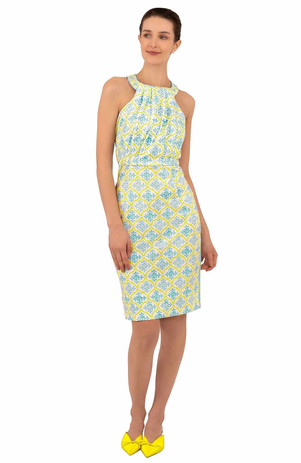 Jersey Bougie Dress - East India Turq Lime