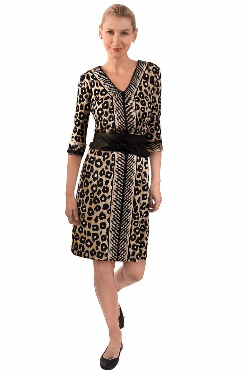 Jersey Bordertown Dress - Me Jane - Final Sale Champagne