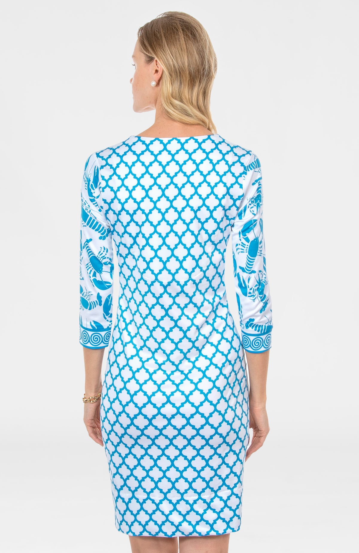 Lobster Soup Dress Turq Lime