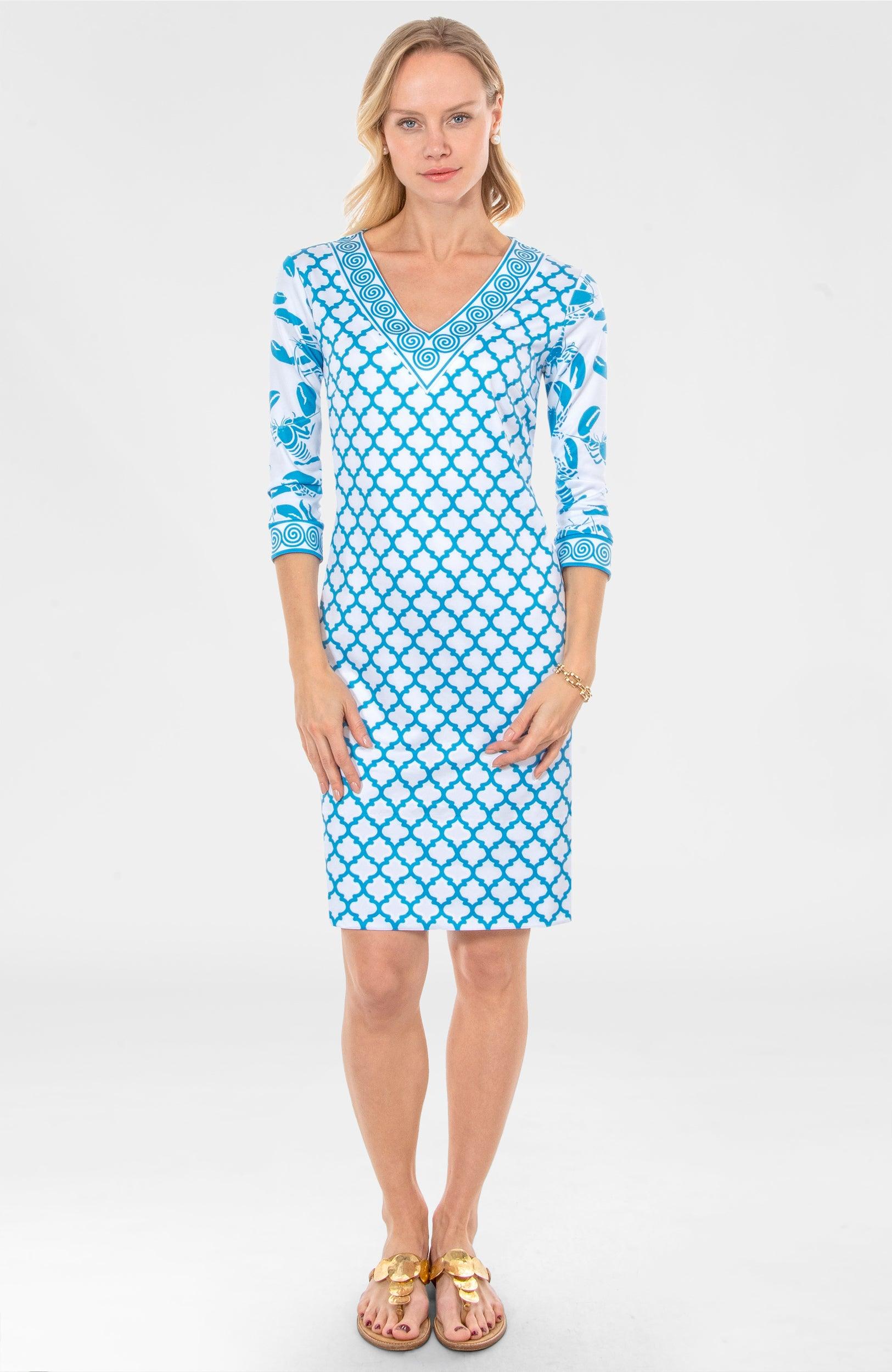 Gretchen Scott Lobster Soup Dress - Turquoise