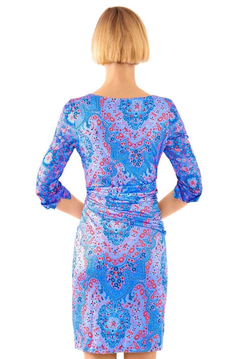 Jersey Corset Dress - Pleasantly Paisley - Final Sale Imari