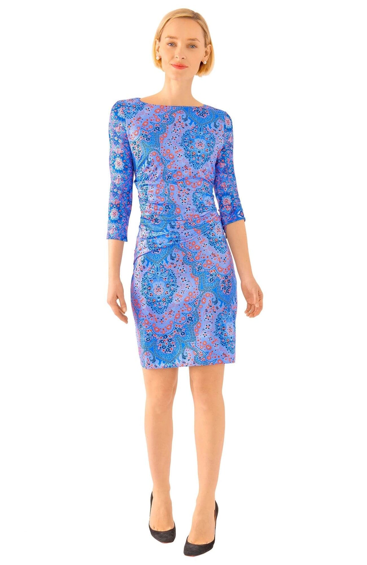 Jersey Corset Dress - Pleasantly Paisley - Final Sale Imari