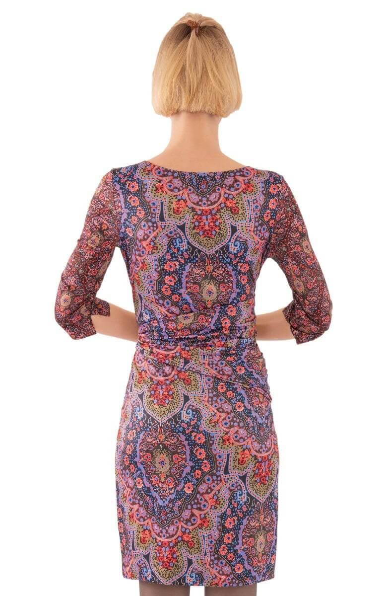 Jersey Corset Dress - Pleasantly Paisley - Final Sale Black