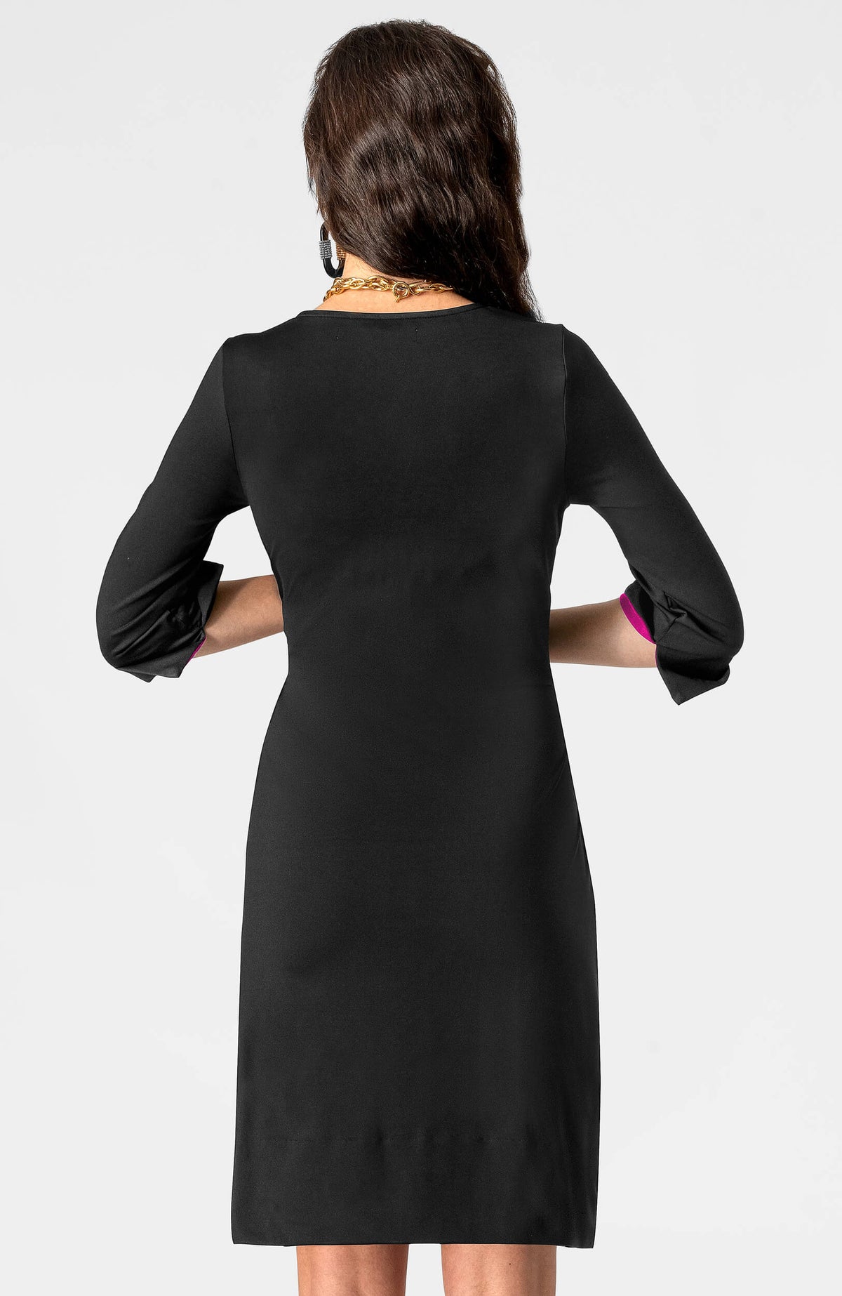 Cinch &amp; Tie Dress - Solid Black