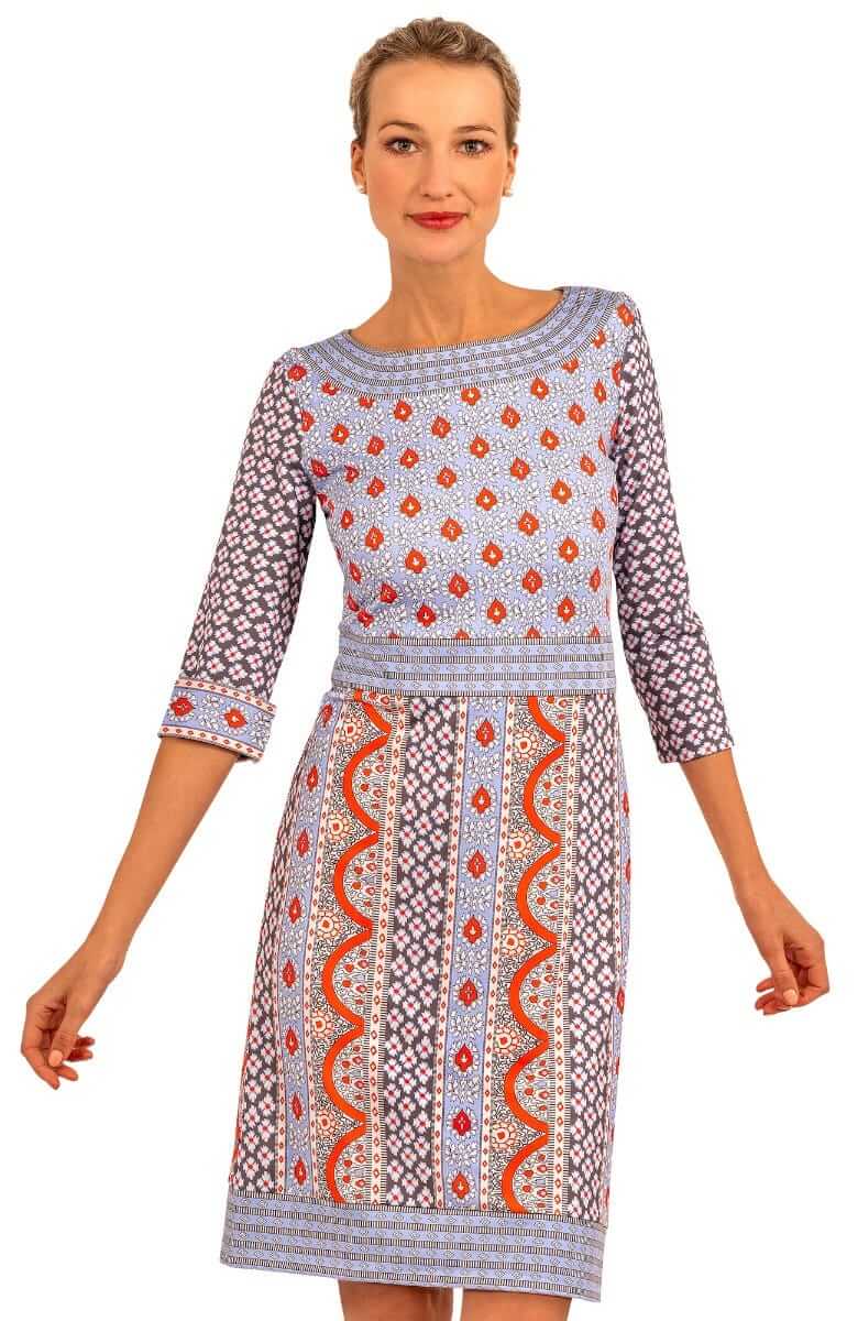 Print Pretty Dress - Paisley Park - Final Sale Periwinkle