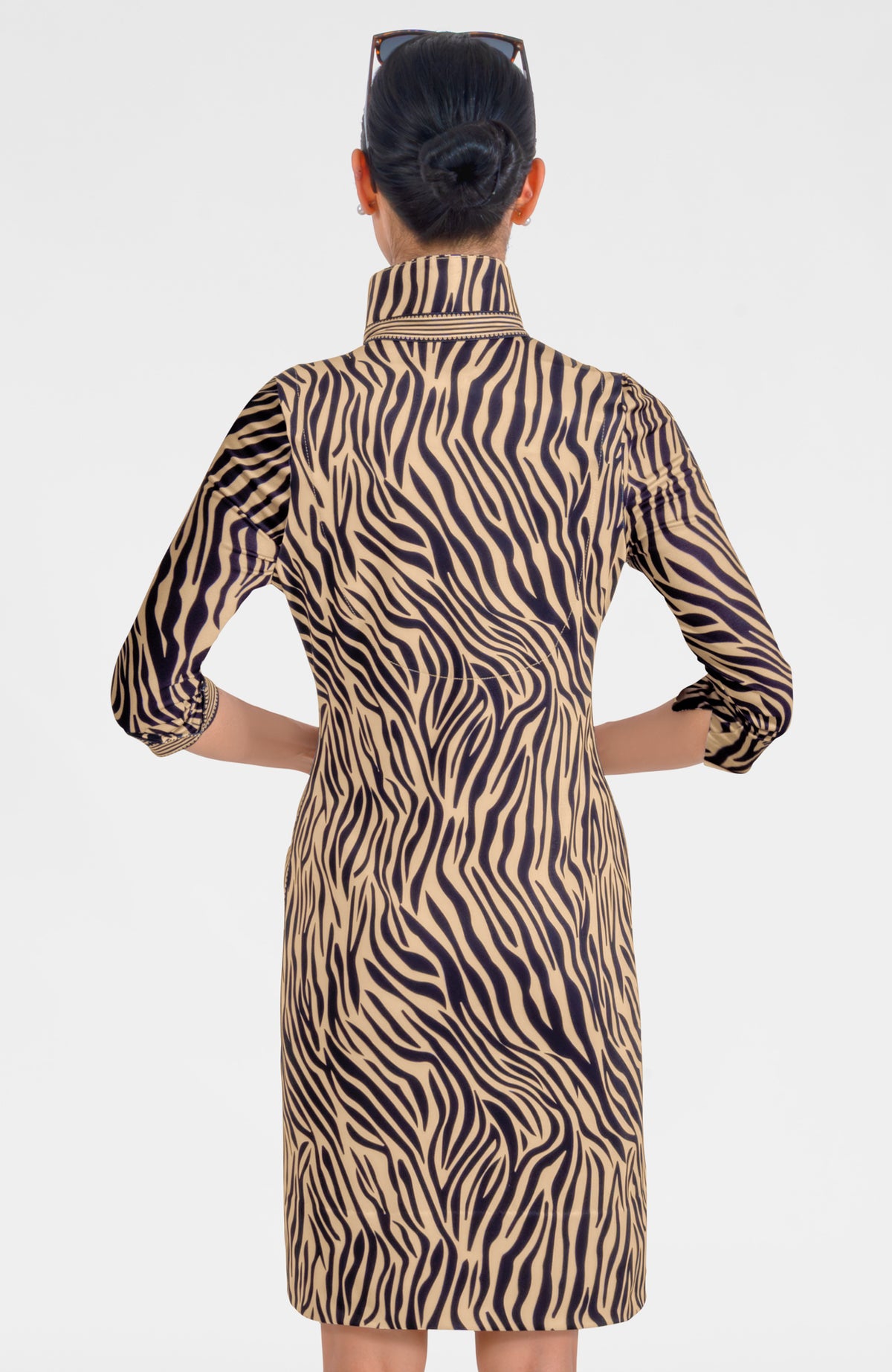 Everywhere Dress - Animal Instincts Zebra khaki