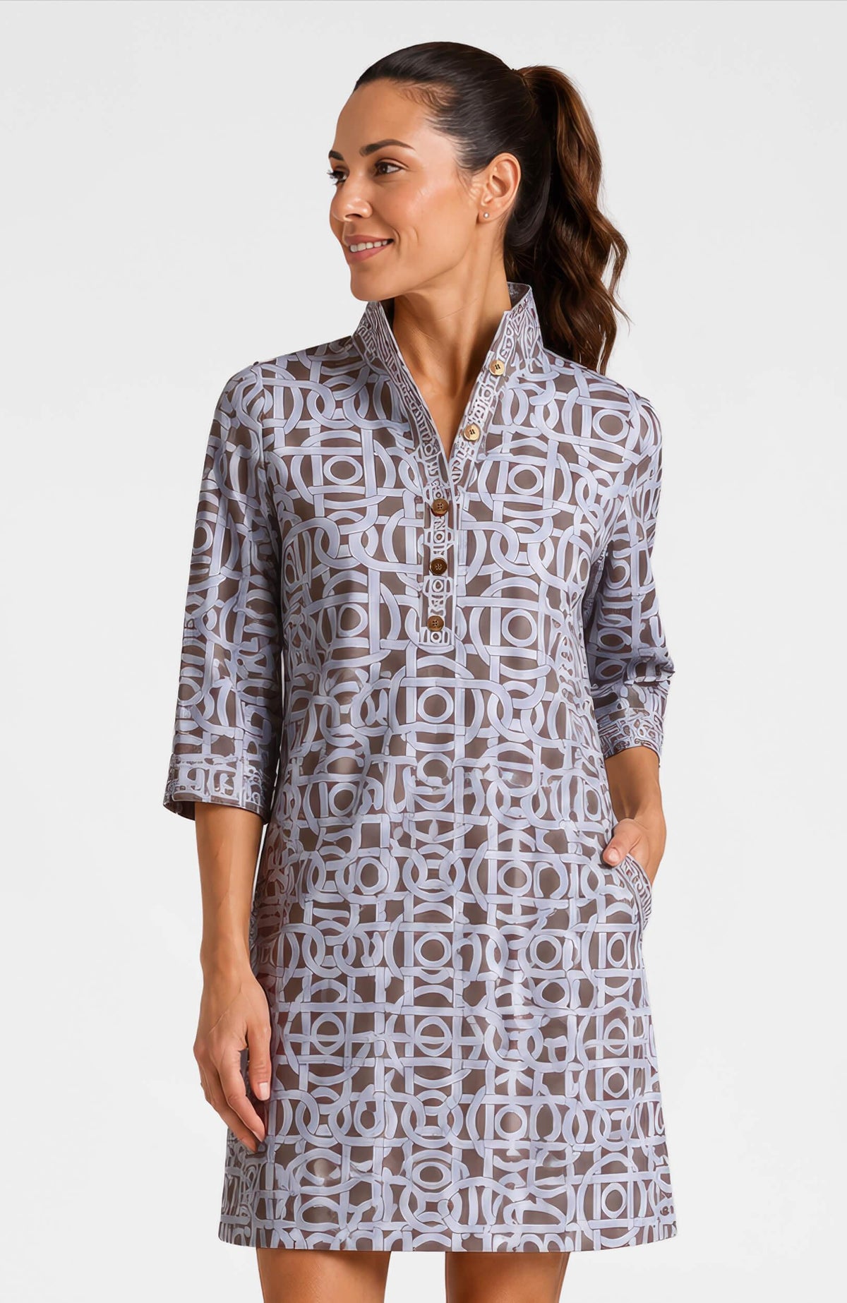 Everywhere Dress - Aubazine Brown