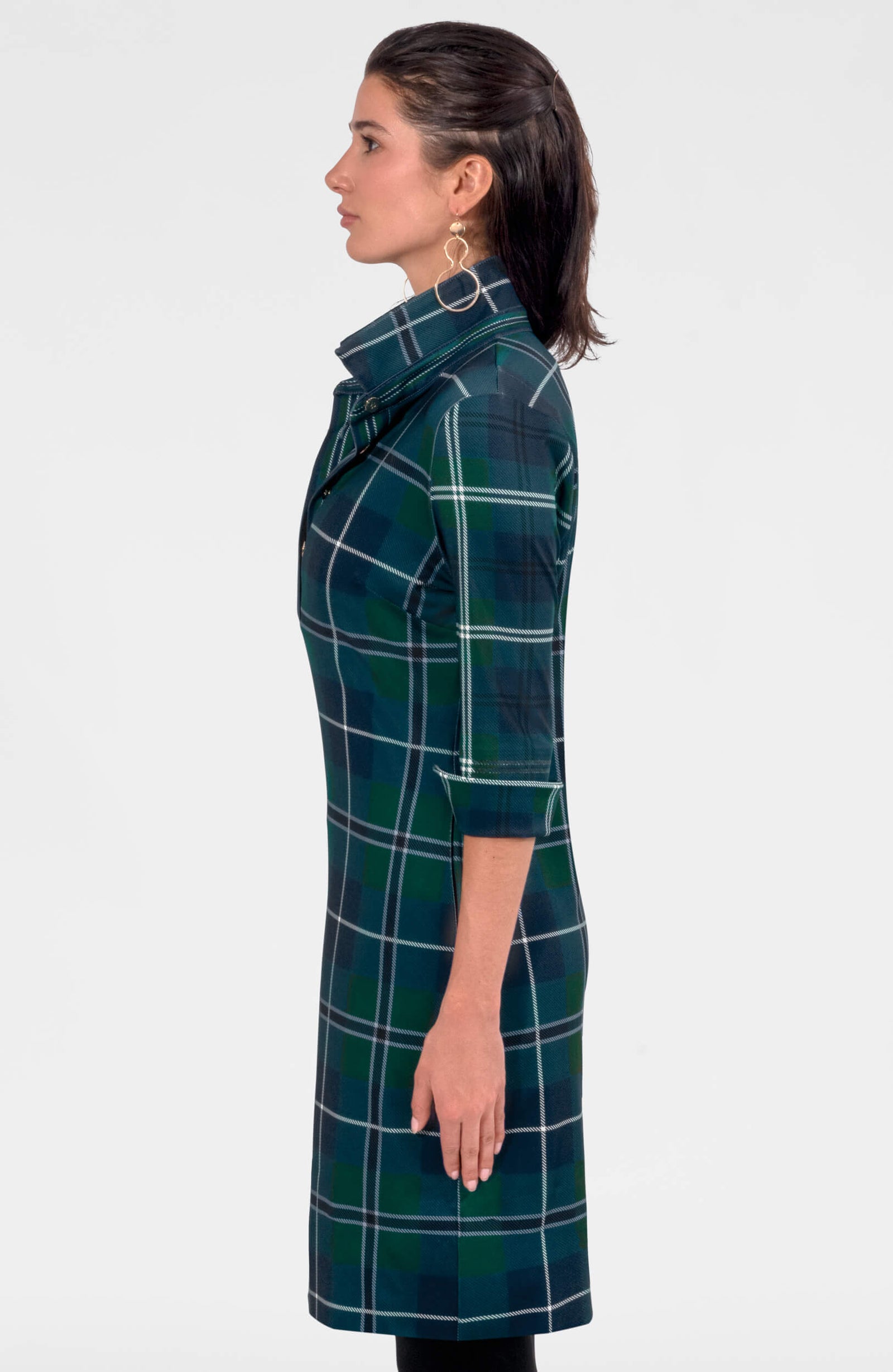 Everywhere Dress - Melville Tartan Green Multi
