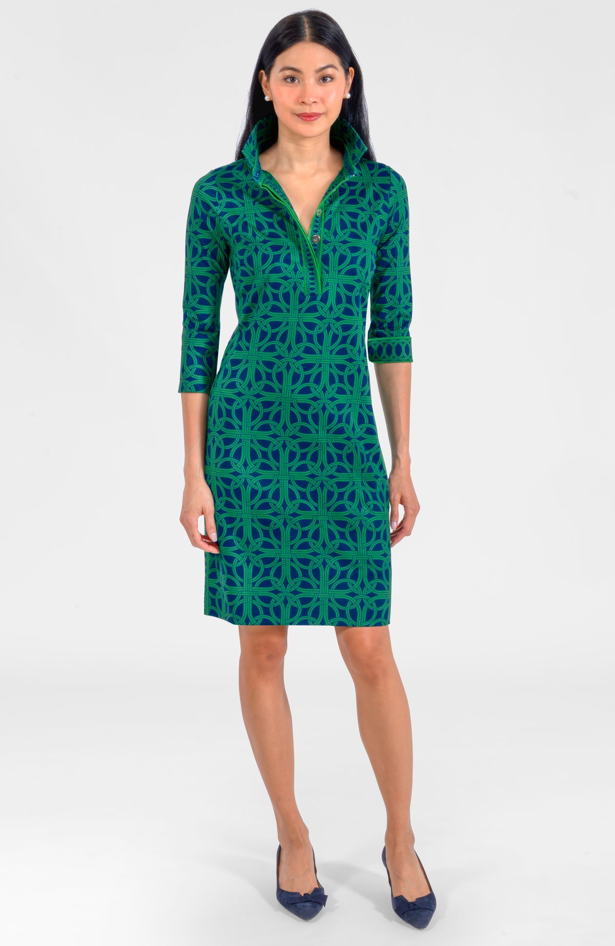 Everywhere Dress - Ring Toss Navy