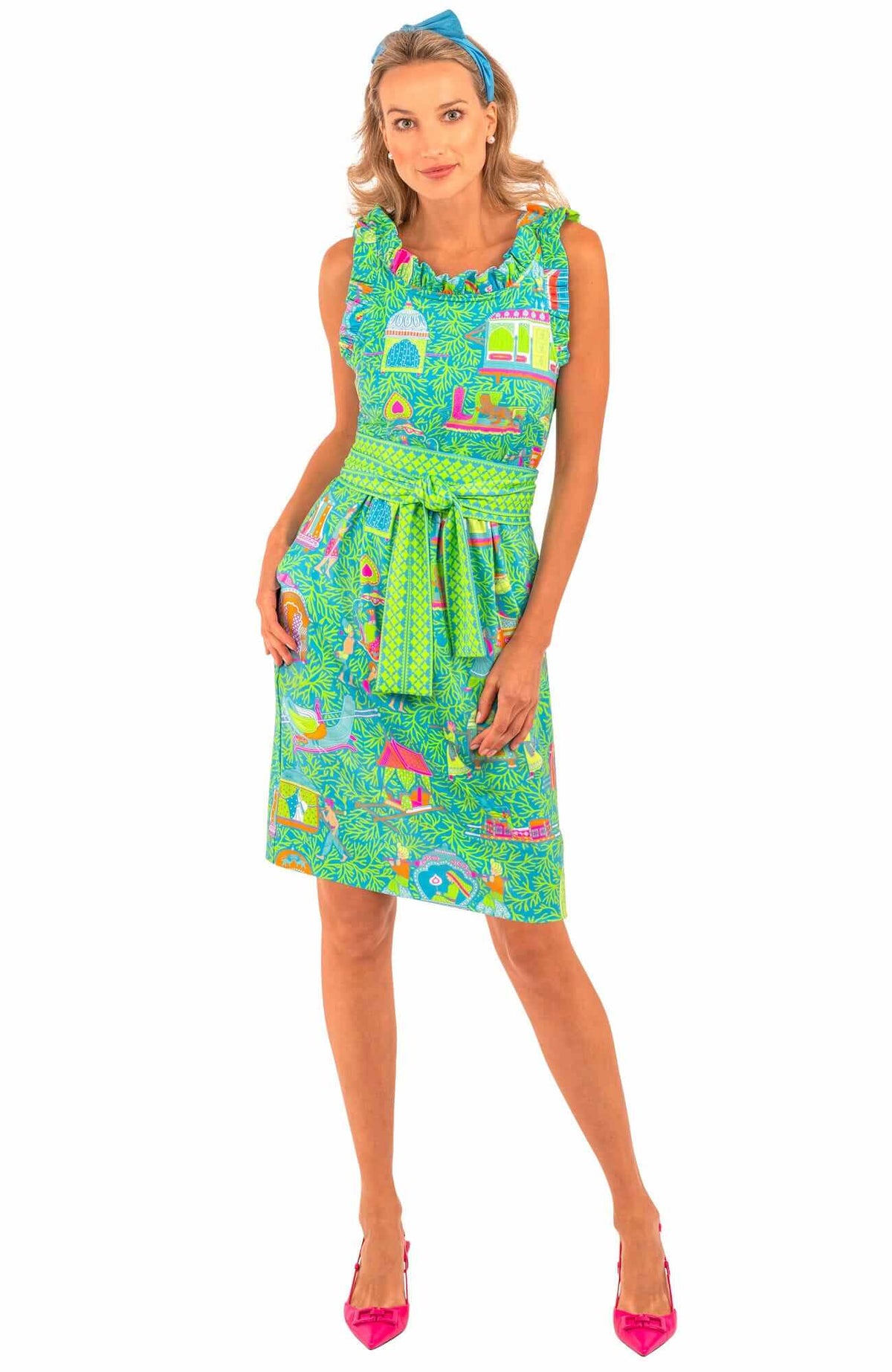 Girly Girl Dress - Palanquin Party Turquoise