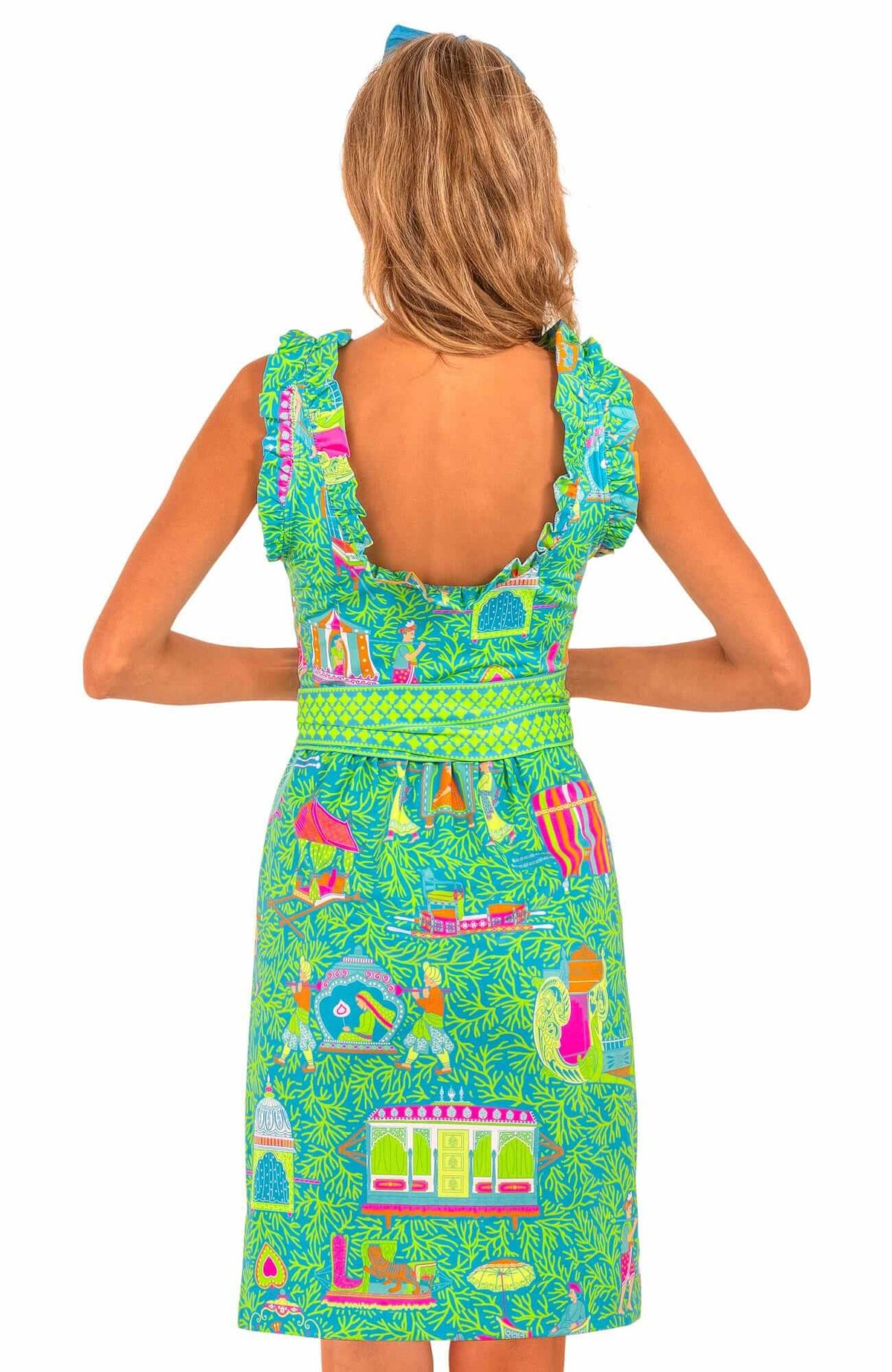 Girly Girl Dress - Palanquin Party Turquoise