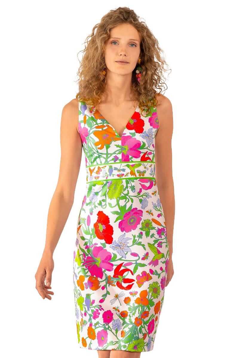 Jersey Harlot Dress - Birds And The Bees - Final Sale Brights