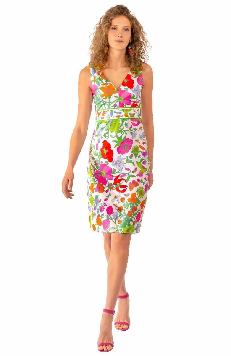 Jersey Harlot Dress - Birds And The Bees - Final Sale Brights