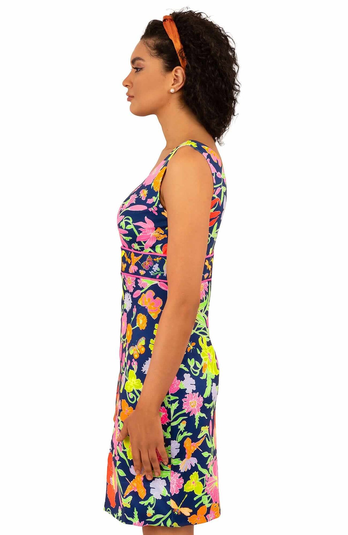 Jersey Harlot Dress - Birds And The Bees - Final Sale Navy Brights