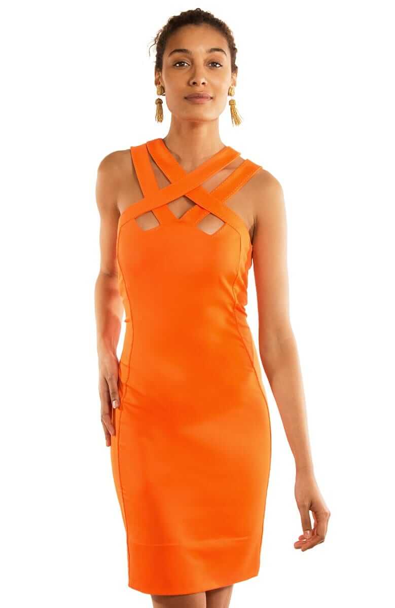 Jersey Hotsie Totsie Dress - Solid Orange