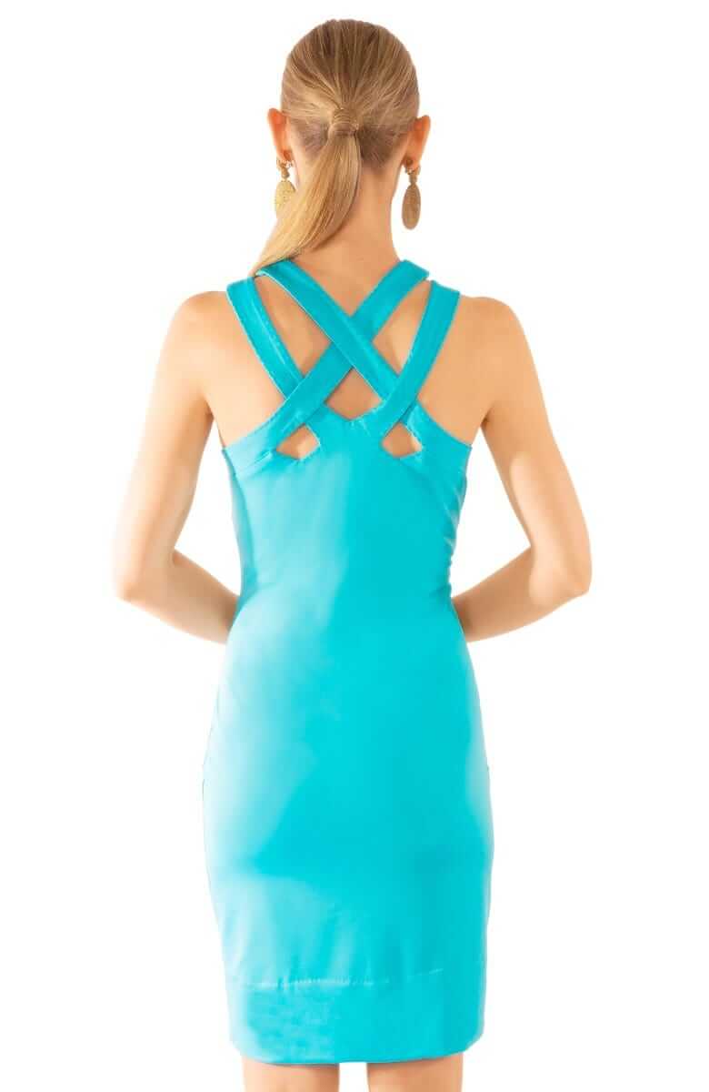 Jersey Hotsie Totsie Dress - Solid Turquoise