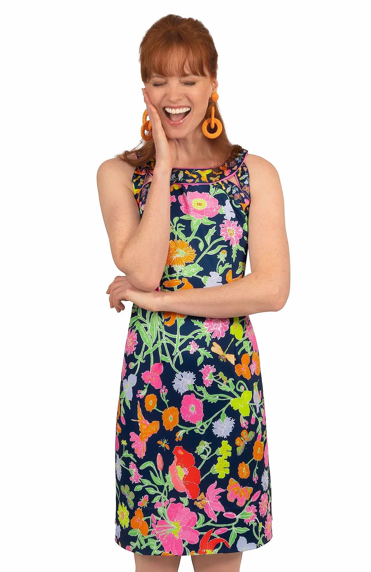 Jersey Isosceles Dress - Birds & The Bees - Final Sale Navy