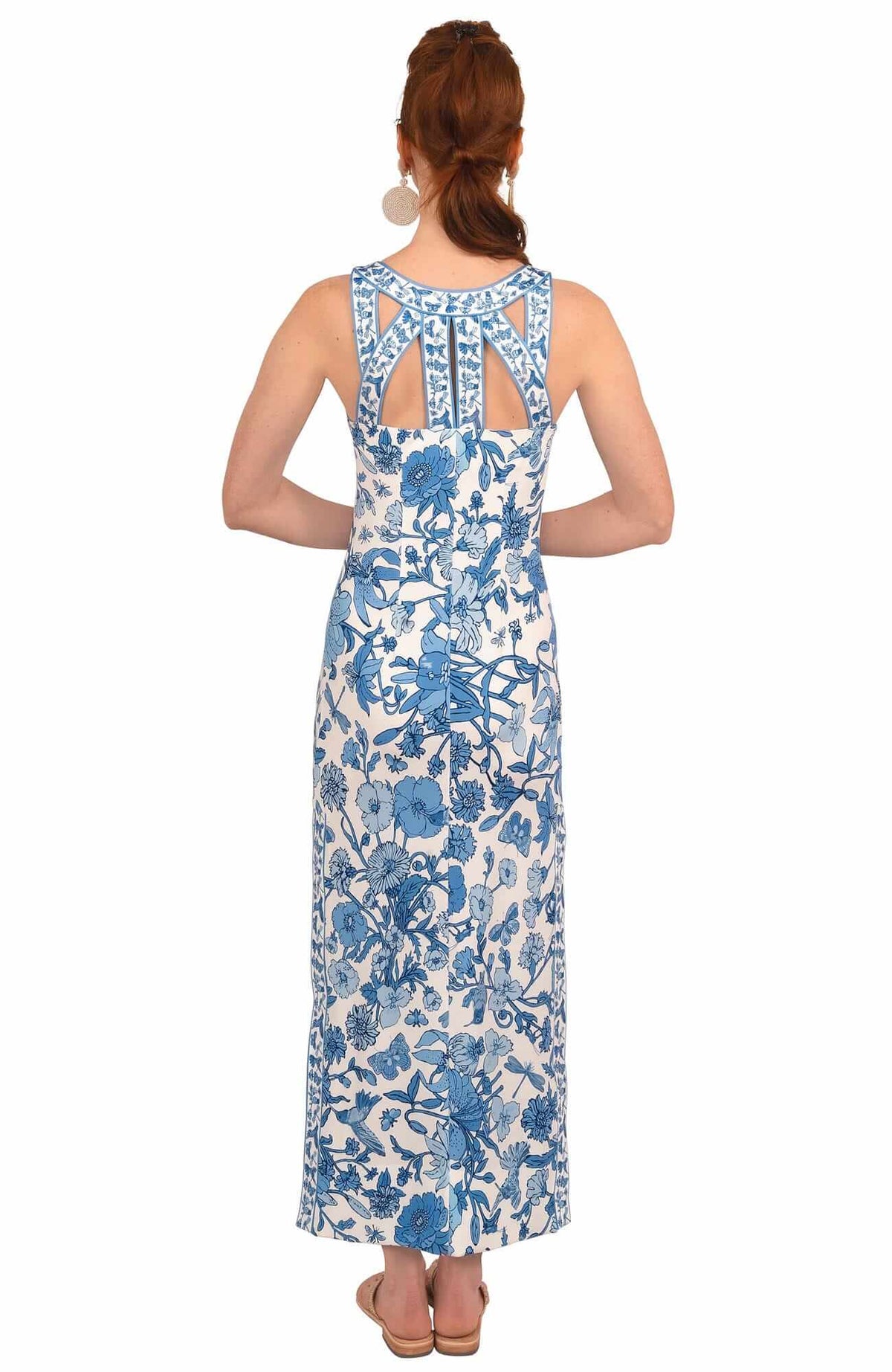 Jersey Isosceles Maxi Dress - Birds &amp; The Bees - Final Sale Blues