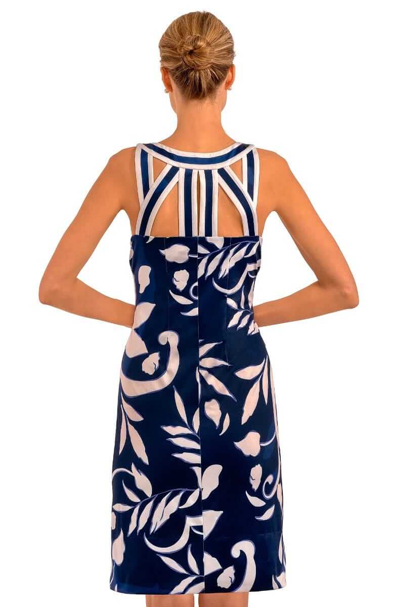 Jersey Isosceles Dress - Full Bloom Navy